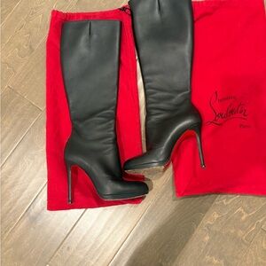 Christian Louboutin Black Heeled Boots
